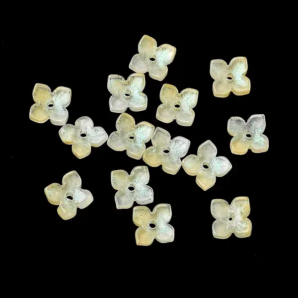 Dyed & Heated Glass Bead Caps