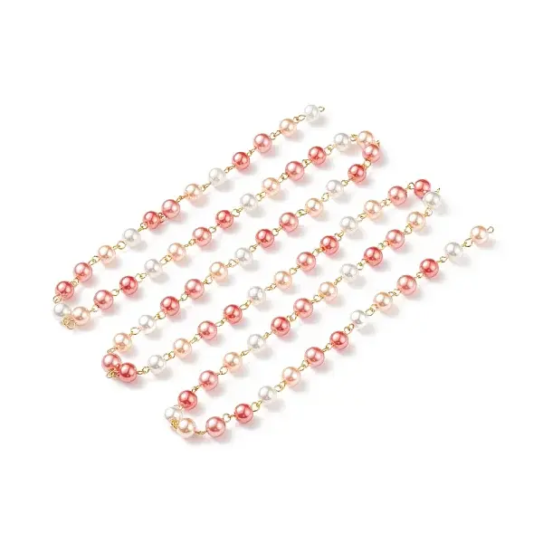 Handmade Glass Pearl Beaded Chain