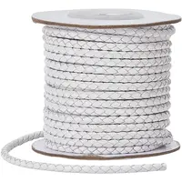 1 Roll 10M Round Braided Cowhide Cords