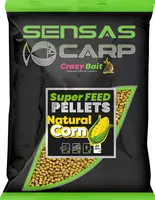 Sensas pelety super feed natural corn 650 g - 4 mm