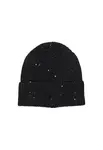 Čierna čiapka s trblietkami