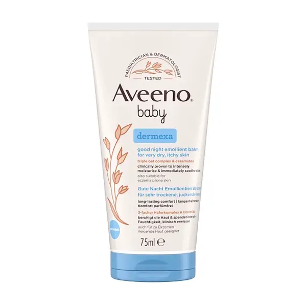 AVEENO Baby dermexa emolienční balzám na dobrou noc 75 ml