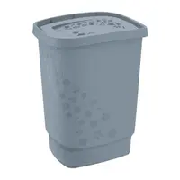Koš na prádlo Flowers 55 l, šedý