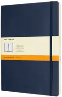 Zápisník MOLESKINE měkký linkovaný modrý XL