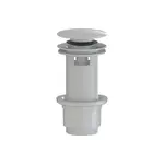 Výpusť k umývadlu 5/4 SAT biela lesklá plast skracovateľný click clack SATAUCCXHB