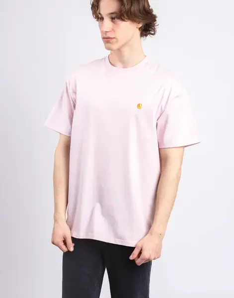 Tričko Carhartt WIP S/S Chase T-Shirt Air Pink/Gold