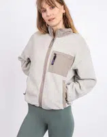 Patagonia W's Synch Jacket Oatmeal Heather w/Seabird Grey L