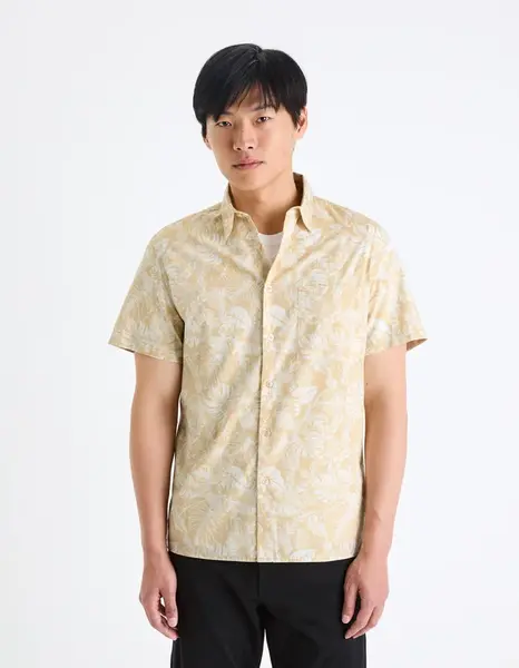 Celio Patterned Gafeul Shirt - Men's
