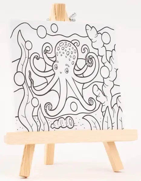 Plátno s předlohou - Chobotnice