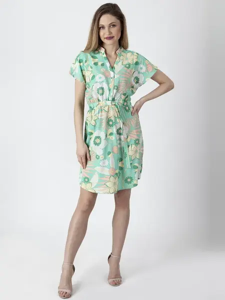 PERSO Woman's Women's dress with short kimono sleeves