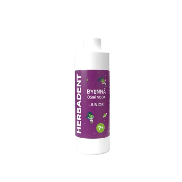 HERBADENT JUNIOR Bylinná ústní voda Spearmint, bez fluoridu, 240 ml