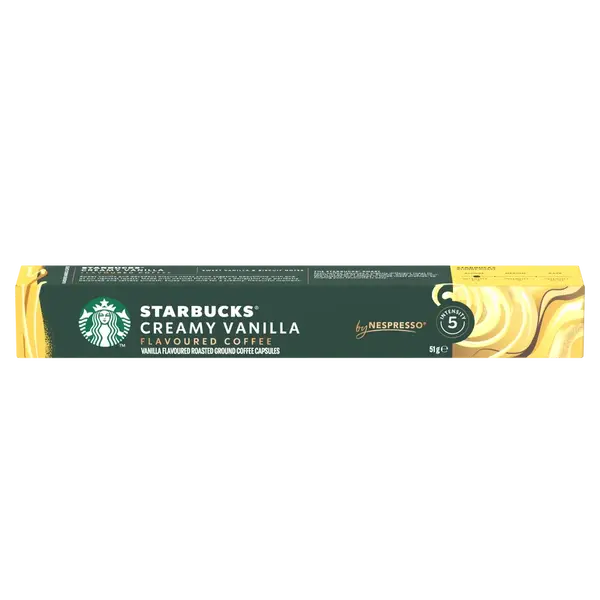 NESTLÉ Starbucks® by Nespresso® Creamy Vanilla Flavoured Coffee, kávové kapsle 10 ks