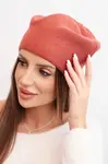 Kesi dámská klasická hladká vlněná čepice K420 červená