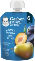 GERBER Natural kapsička hruška a švestka 90 g