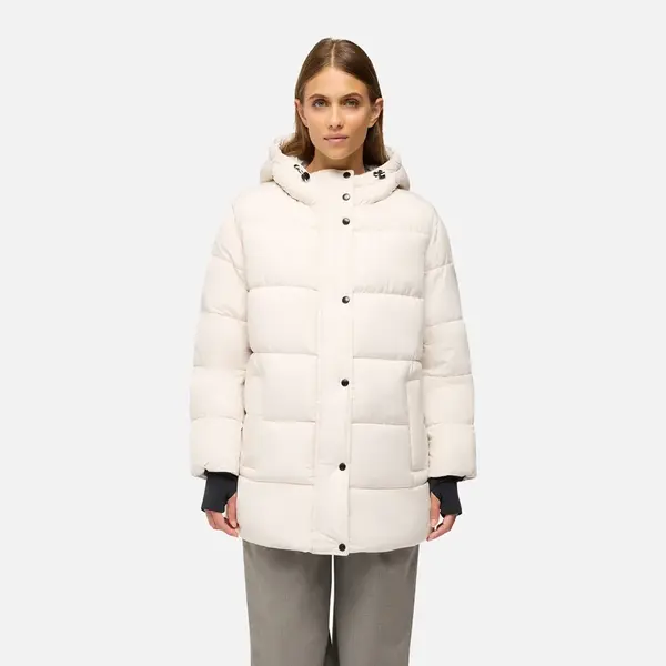 Krémová dámska páperová bunda Geox Spherica