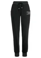 BUFFALO Nohavice  čierna / biela