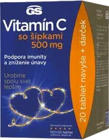 GS Vitamín C500 + šípky - dárkové balení 120 tablet