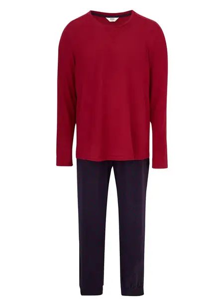 Dagi Dlhé pyžamo  námornícka modrá / červená