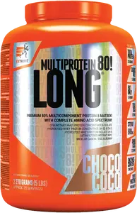 EXTRIFIT Long 80 Multiprotein Čokoláda, Kokos 2270 g