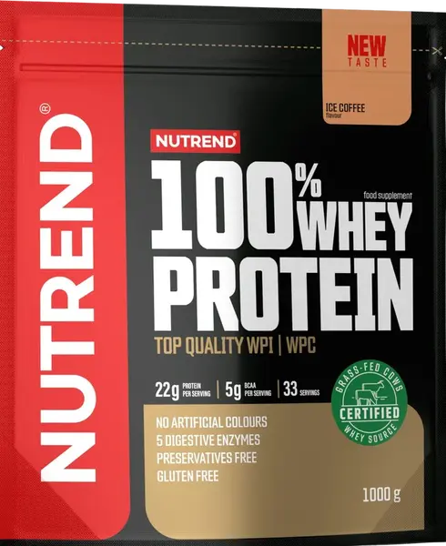 NUTREND 100% Whey Protein ledová káva 1000 g