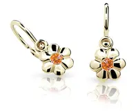 Cutie Jewellery Zlaté detské náušnice C1736-10-X-1 oranžová