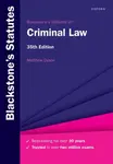 Blackstone's Statutes on Criminal Law - Matthew  Dyson