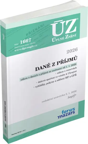 ÚZ 1667 Daně z příjmů