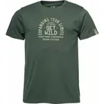 LOAP BORUM Pánské fashion tričko, tmavě zelená, velikost