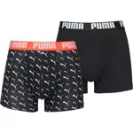 Puma MEN CAT LOGO PRINT BOXER 2P Pánske boxerky, čierna, veľkosť