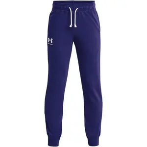 Under Armour RIVAL TERRY Chlapecké tepláky, modrá, velikost M