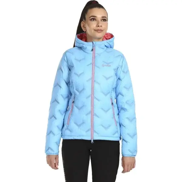 KILPI ALBERTA Dámská péřová bunda, modrá, velikost