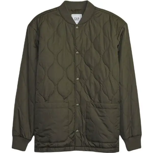 GAP V-QUILTED Pánská bunda, khaki, velikost