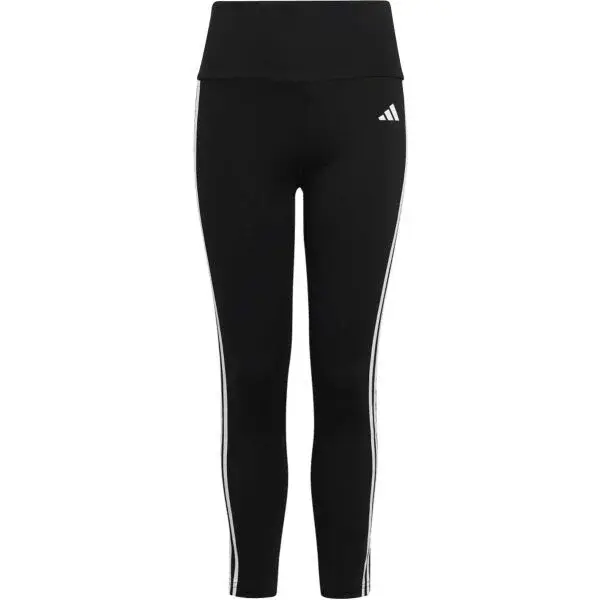 adidas ESSENTIALS AEROREADY 3-STRIPES HIGH-WAISTED Dívčí legíny, černá, velikost