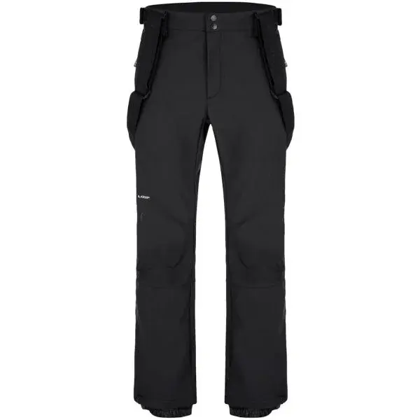 LOAP LUPOUN Pánské lyžařské softshellové kalhoty, černá, velikost
