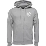 New Era MLB ESSENTIALS FZ HOODY NEYYAN Pánská mikina, šedá, velikost