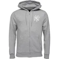 New Era MLB ESSENTIALS FZ HOODY NEYYAN Pánská mikina, šedá, velikost