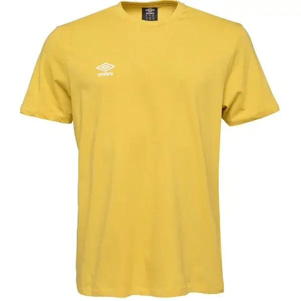 Umbro SPORTS ESSENTIALS TEE Pánské triko, žlutá, velikost