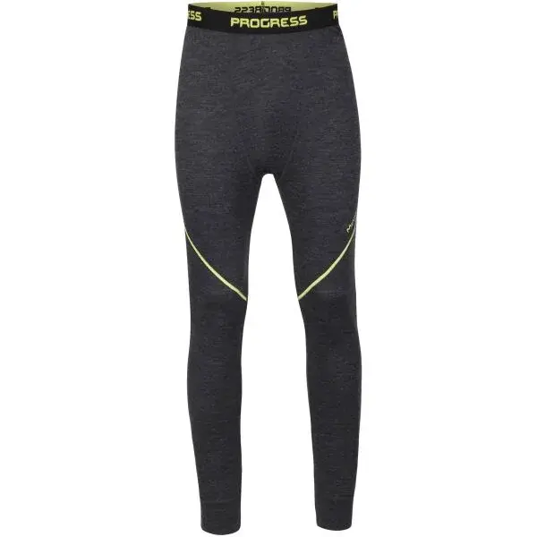 PROGRESS MERINO LT Pánské funkční Merino spodky, černá, velikost XXL