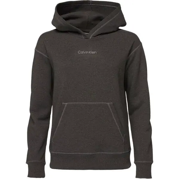 Calvin Klein PULLOVER HOODIE Dámská mikina, tmavě šedá, velikost