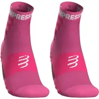 Compressport TRAINING SOCKS 2-PACK Športové ponožky, ružová, veľkosť