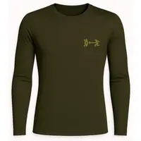 EG DERMIS L/S Pánské lycrové triko, khaki, velikost