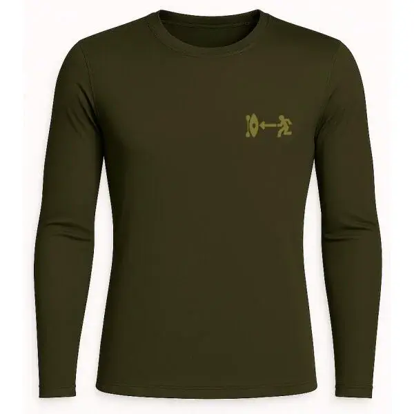 EG DERMIS L/S Pánské lycrové triko, khaki, velikost