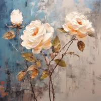 MALBA NA PLÁTNĚ, květiny, 30/30 cm