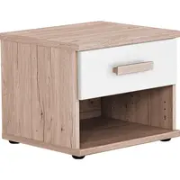MID.YOU NOČNÍ STOLEK bílá, barvy dubu