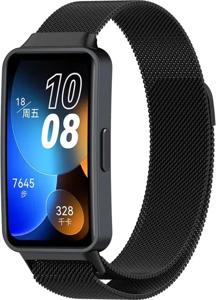 4wrist Milánský tah s magnetickým zapínáním pro Huawei Watch Band 10, 9, 8 - Black