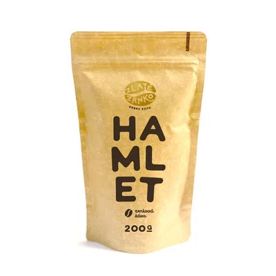 Káva Zlaté Zrnko - Hamlet (Směs arabika 50% a robusta 50%) - &quot;VÝRAZNÝ&quot; 500 g