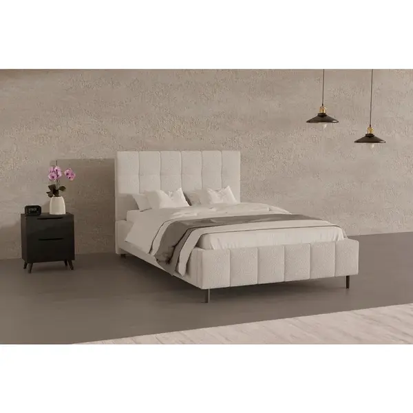 MID.YOU ČALOUNĚNÁ POSTEL, 140/200 cm, přírodní barvy