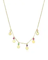 Viceroy Pozlátený náhrdelník s príveskami Trend 13006C100-59