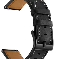 4wrist Kožený remienok - 22 mm Black