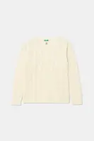 Dětský svetr s příměsí vlny United Colors of Benetton